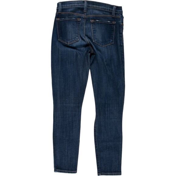 J Brand Blue Medium Wash Cropped Mid-Rise Skinny Leg Jean, US24 - Picture 4 of 15